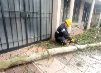LA MUNICIPALIDAD REFUERZA OPERATIVOS TRAS EL FUERTE TEMPORAL EN LA CIUDAD