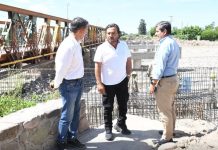 SÁENZ SUPERVISÓ LA CONSTRUCCIÓN DE LOS NUEVOS PUENTES SOBRE EL RÍO VAQUEROS Y SU CIRCUNVALACIÓN