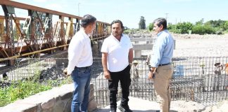 SÁENZ SUPERVISÓ LA CONSTRUCCIÓN DE LOS NUEVOS PUENTES SOBRE EL RÍO VAQUEROS Y SU CIRCUNVALACIÓN