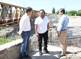 SÁENZ SUPERVISÓ LA CONSTRUCCIÓN DE LOS NUEVOS PUENTES SOBRE EL RÍO VAQUEROS Y SU CIRCUNVALACIÓN