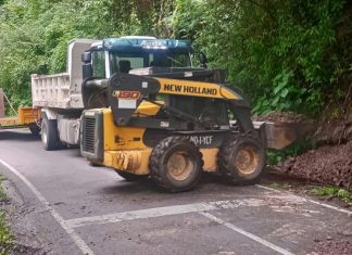 CONTINÚAN TRABAJOS EN RUTAS CLAVE POR LAS LLUVIAS