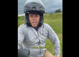 QUISO “BOXEAR” AL INTENDENTE PORQUE LE PIDIÓ QUE SE BAJARA DE LA CICLOVÍA EN SU MOTO