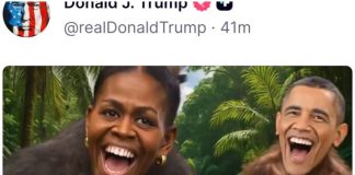 TRUMP SE BURLÓ DE LOS OBAMA Y LOS MOSTRÓ COMO MONOS