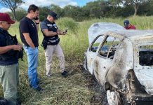 ROSARIO DE LA FRONTERA: ENCERRONA, TIROTEO Y UN AUTOMÓVIL INCINERADO