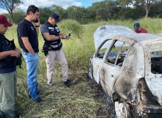 ROSARIO DE LA FRONTERA: ENCERRONA, TIROTEO Y UN AUTOMÓVIL INCINERADO