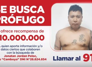 EL GOBIERNO DE SALTA OFRECE UNA RECOMPENSA DE $10 MILLONES PARA DAR CON EL PARADERO DE UN PRÓFUGO POR HOMICIDIO