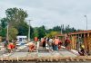 AVANZAN LAS OBRAS EN EL PUENTE SOBRE EL RÍO VAQUEROS