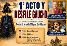 DESFILE CIVICO MILITAR EN CONMEMORACION AL 205° ANIVERSARIO DEL PASO A LA INMORTALIDAD DEL GRAL. MARTIN MIGUEL DE GUEMES EN B° SANTA ANA 1