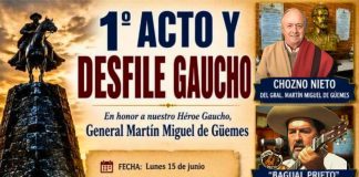 DESFILE CIVICO MILITAR EN CONMEMORACION AL 205° ANIVERSARIO DEL PASO A LA INMORTALIDAD DEL GRAL. MARTIN MIGUEL DE GUEMES EN B° SANTA ANA 1