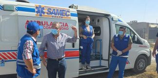 EL MINISTRO MANGIONE SUPERVISÓ EL OPERATIVO SANITARIO DEL SAMEC POR LOS INCENDIOS EN LA CIRCUNVALACIÓN OESTE
