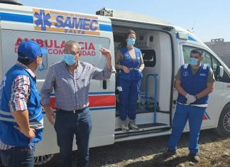 EL MINISTRO MANGIONE SUPERVISÓ EL OPERATIVO SANITARIO DEL SAMEC POR LOS INCENDIOS EN LA CIRCUNVALACIÓN OESTE