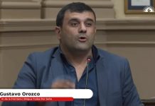 EL DIPUTADO GUSTAVO OROZCO ADVIERTE EL INMINENTE ARRIBO DEL CRIMEN ORGANIZADO A ROSARIO DE LA FRONTERA