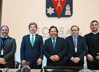 SÁENZ Y EL MINISTRO MAHIQUES FIRMARON CONVENIOS PARA FORTALECER LA JUSTICIA