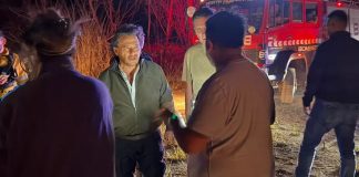SÁENZ SUPERVISÓ EL OPERATIVO DE EMERGENCIA POR INCENDIOS ENTRE CAMPO QUIJANO Y ROSARIO DE LERMA