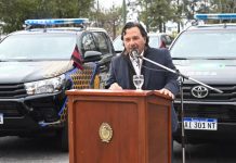 SÁENZ ENTREGÓ 10 NUEVOS MÓVILES POLICIALES Y YA RENOVÓ EL 60% DEL PARQUE AUTOMOTOR DE LA FUERZA