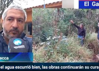 “LAS OBRAS SON PARA PERMITIR MAYOR ESCURRIMIENTO DEL AGUA”